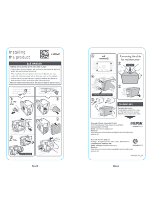 NNZ5542703 Instruction card WP