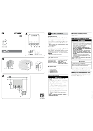 Wiser Micro Module Blind - Instruction sheet