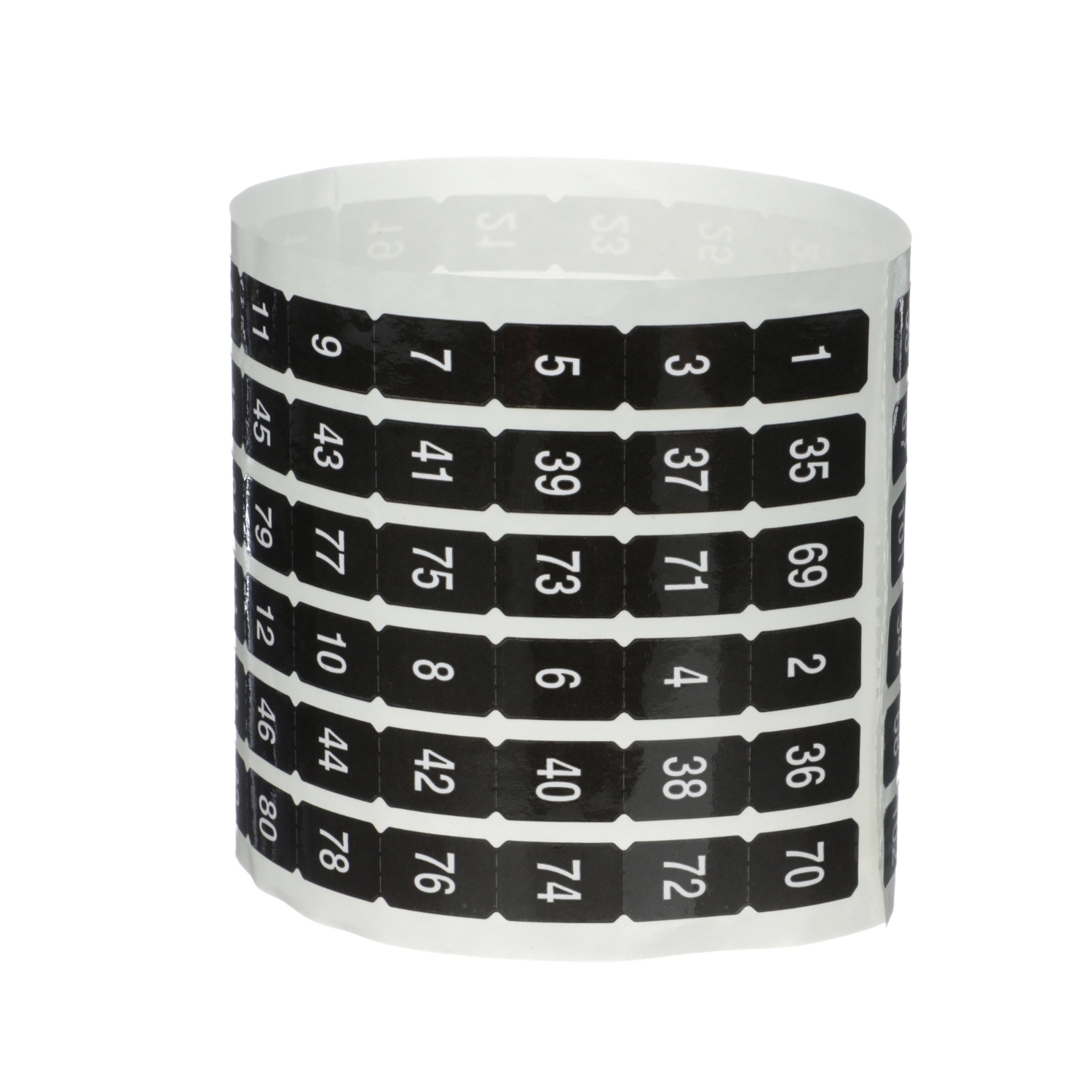 Panelboard accessory, NQ, number strips kit, 1-102, qty 1