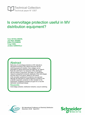 CICED 2014-Is overvoltage protection useful in MV distribution equipment?