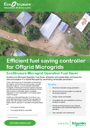 Efficient fuel saving controller for Offgrid Microgrids