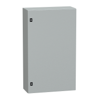  NSYCRN106250 NSYCRN106250 Spacial CRN ravna vrata bez montažne ploče V1000xŠ600xD250 IP66 IK10 RAL7035 Tip proizvoda ili komponente	
Kompaktni orman
Nazivna visina ormana	
1000 mm
Nazivna širina ormana	
600 mm
Nazivna dubina ormana	
250 mm
Tip dodatnog instalacionog pribora	
Montaža na zid
Sastav uređaja	
1 telo
1 cable gland plate
1 vrata
1 brava
Tip vrata	
Ravna
Opis montažne ploče	
Bez montažne ploče
Dopunske informacije
Specifičnost izvedbe	
Zavareno na zad.delu sa dvostrukim profil.formirajući zaštićenu,zaptivenu oblast
Strane napravljene od savijanjem jednog dela
Broj vrata	
Prednji deo: 1 vrata
Otvaranje vrata	
Reverzibilno (120 °)
Tip zaključavanja	
Zaključavanje 3 mm dvostruki prorez
Tip uvodne ploče	
Standardna
Dostupnost za operacije	
Prednji deo
Odvojivi delovi	
Vrata sa šarkama
Ploča kablovskih uvodnica sa zavrtnjima bez matice
Materijal	
Kućište: čelik
Obrada površine	
Epoksi poliester prah
Boja	
Siva (RAL 7035) 