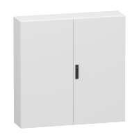  NSYCRN1212300D NSYCRN1212300D Spacial CRNG providna 2 vrata bez mont. ploče V1200xŠ1200xD300.IP55 IK10 RAL7035 Tip proizvoda ili komponente	
Kompaktni orman
Nazivna visina ormana	
1200 mm
Nazivna širina ormana	
1200 mm
Nazivna dubina ormana	
300 mm
Tip dodatnog instalacionog pribora	
Montaža na zid
Sastav uređaja	
1 body
1 brava
2 ploča za kablovske uvodnice: dno
2 door
Tip vrata	
Ravna
Opis montažne ploče	
Bez montažne ploče
Dopunske informacije
Specifičnost izvedbe	
Kućište iz jednog dela
Broj vrata	
Front face: 2 door(s)
Otvaranje vrata	
Reversible (120 °)
Tip zaključavanja	
Zaključavanje u 3 tačke, 5 mm dvostruki prorez
Tip uvodne ploče	
Standardna
Dostupnost za operacije	
Prednji deo
Odvojivi delovi	
Door by hinges
Ploča kablovskih uvodnica sa zavrtnjima bez matice
Materijal	
Kućište: čelik
Obrada površine	
Epoksi poliester prah
Boja	
Siva (RAL 7035) 