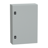  NSYCRN64150 NSYCRN64150 Spacial CRN ravna vrata bez montažne ploče V600xŠ400xD150 IP66 IK10 RAL7035 Tip proizvoda ili komponente	
Kompaktni orman
Nazivna visina ormana	
600 mm
Nazivna širina ormana	
400 mm
Nazivna dubina ormana	
150 mm
Tip dodatnog instalacionog pribora	
Montaža na zid
Sastav uređaja	
1 telo
1 cable gland plate
1 vrata
1 brava
Tip vrata	
Ravna
Opis montažne ploče	
Bez montažne ploče
Dopunske informacije
Specifičnost izvedbe	
Strane napravljene od savijanjem jednog dela
Zavareno na zad.delu sa dvostrukim profil.formirajući zaštićenu,zaptivenu oblast
Broj vrata	
Prednji deo: 1 vrata
Otvaranje vrata	
Reverzibilno (120 °)
Tip zaključavanja	
Zaključavanje 3 mm dvostruki prorez
Tip uvodne ploče	
Standardna
Dostupnost za operacije	
Prednji deo
Odvojivi delovi	
Vrata sa šarkama
Ploča kablovskih uvodnica sa zavrtnjima bez matice
Materijal	
Kućište: čelik
Obrada površine	
Epoksi poliester prah
Boja	
Siva (RAL 7035) 
