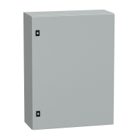 NSYCRN86250 NSYCRN86250 Spacial CRN puna vrata bez montažne ploče V800xŠ600xD250 IP66 IK10 RAL7035 Tip proizvoda ili komponente	
Kompaktni orman
Nazivna visina ormana	
800 mm
Nazivna širina ormana	
600 mm
Nazivna dubina ormana	
250 mm
Tip dodatnog instalacionog pribora	
Montaža na zid
Sastav uređaja	
1 telo
1 cable gland plate
1 vrata
1 brava
Tip vrata	
Ravna
Opis montažne ploče	
Bez montažne ploče
Dopunske informacije
Specifičnost izvedbe	
Strane napravljene od savijanjem jednog dela
Zavareno na zad.delu sa dvostrukim profil.formirajući zaštićenu,zaptivenu oblast
Broj vrata	
Prednji deo: 1 vrata
Otvaranje vrata	
Reverzibilno (120 °)
Tip zaključavanja	
Zaključavanje 3 mm dvostruki prorez
Tip uvodne ploče	
Standardna
Dostupnost za operacije	
Prednji deo
Odvojivi delovi	
Vrata sa šarkama
Ploča kablovskih uvodnica sa zavrtnjima bez matice
Materijal	
Kućište: čelik
Obrada površine	
Epoksi poliester prah
Boja	
Siva (RAL 7035) 