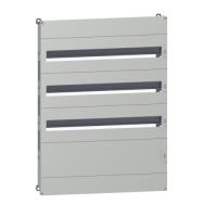  NSYDLM84 NSYDLM84 Modularno kućište DLM tip za Spacial WM orman, 84 modula, V800xŠ600mm. Tip proizvoda ili komponente	
Šasija
Kratko ime uređaja	
DLM
For enclosure nominal dimensions	
-
Lokacija za montiranje	
Prednja strana ormana
Kliznica
Kompatibilnost grupe proizvoda	
Spacial S3D
Spacial S3X
Spacial CRN
Sastav uređaja	
1 konstrukcija šasije
2 završni poklopac
1 sabirnica nule/uzemljenja 2 x 16 mm² 5 x 6 mm²
3 prednji paneli sa 35 mm DIN šinom
1 ravan prednji panel sa montažnom pločom
Količina po setu	
Set od 1
Dopunske informacije
Materijal	
Čelik
Boja	
Prednji panel: siva (RAL 7035)
Završna obrada	
Poliesterski prah
Način fiksiranja	
Sa elementom za fiksiranje - napred i nazad sa nosačima lokacija
Podešavanje	
U visinu od 40 do 85 mm za DIN šinu
Broj horizontalnih redova	
3
Ukupan broj 18 mm modula	
84
Tip prednje ploče	
Puna i ploče sa otvorima
Broj otvora	
3 izreza
Visina	
753 mm
Širina	
555 mm
Dubina	
101,5 mm 