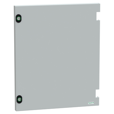 Ajtó teli zár nélkül kezeletlen műanyag szürke 430mm-sz 530mm-ma Thalassa PLM Schneider