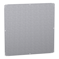  NSYMF1010 NSYMF1010 Mikroperforirana montažna ploča V1000xŠ1000 prečnik otvora 3,6mm na razm. 12,5mm Tip proizvoda ili komponente	
Montažna ploča
Primena uređaja	
Više namena
Za ormane nazivnih dimenzija	
1000 mmW: 1000 mm
Lokacija za montiranje	
Direktno na zadnje odstojnike
Kliznica
Opis montažne ploče	
Mikroperforirana
Kompatibilnost grupe proizvoda	
Spacial S3D
Spacial CRN
Spacial S3X
Thalassa PLM
Količina po setu	
Set od 1
Materijal	
Galvanizovani čelik
Dopunske informacije
Način fiksiranja	
Pričvršćivanje zavrtnjem na zadnje odstojnike - tip zavrtnja M8
Sa elementom za fiksiranje
Maksimalno opterećenje	
250 kg S3D, CRN, S3X orman
150 kg PLM orman
Dopustivo trajno opterećenje	
225,6 kg S3D, CRN, S3X orman
135,4 kg PLM orman
Visina	
950 mm
Širina	
950 mm
Površina i korisna površina	
90,3 dm²
Debljina	
2,5 mm 