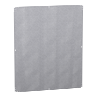  NSYMF1210 NSYMF1210 Mikroperforirana mont. ploča V1200xŠ1000 prečnik otvora 3,6mm na razmaku 12,5mm Tip proizvoda ili komponente	
Montažna ploča
Primena uređaja	
Više namena
Za ormane nazivnih dimenzija	
1000 mmW: 1200 mm
1200 mmW: 1000 mm
Lokacija za montiranje	
Direktno na zadnje odstojnike
Kliznica
Opis montažne ploče	
Mikroperforirana
Kompatibilnost grupe proizvoda	
Spacial S3D
Spacial CRN
Spacial S3X
Thalassa PLM
Količina po setu	
Set od 1
Materijal	
Galvanizovani čelik
Dopunske informacije
Način fiksiranja	
Pričvršćivanje zavrtnjem na zadnje odstojnike - tip zavrtnja M8
Sa elementom za fiksiranje
Dopustivo trajno opterećenje	
180 kg
Visina	
1165 mm
Širina	
965 mm
Dubina	
125 mm
Debljina	
2,5 mm 