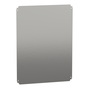  NSYMM86 NSYMM86 Montažna ploča V800xŠ600mm galvanizovana čelična ploča Puna montažna ploča za Spacial CRN, S3D, S3X, PLM. Za ormane V je 800 a Å  je 600 mm. Višenamenski dodatak za ugradnju. Ugradnja na klizače ili direktno povezivanje na zadnje odstojnike (M8 zavrtnji). 135 kg dopustivo opterećenje. Galvanizovani čelik. Set od 1. Posebnost varijante je kod kućišta V800 x Å 1200.        