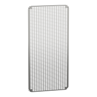  NSYMR126 NSYMR126 Perforirana ploča V1200xŠ600mm univerzalni otvori 11x26mm Tip proizvoda ili komponente	
Montažna ploča
Primena uređaja	
Više namena
Za ormane nazivnih dimenzija	
1200 mmW: 1200 mm
1200 mmW: 600 mm
Lokacija za montiranje	
Kliznica
Direktno na zadnje odstojnike
Opis montažne ploče	
Telequick perforirana
Kompatibilnost grupe proizvoda	
Spacial S3D
Spacial CRN
Spacial S3X
Thalassa PLM
Količina po setu	
Set od 1
Materijal	
Steel
Završna obrada	
Obloženo cinkom
Dopunske informacije
Način fiksiranja	
Pričvršćivanje zavrtnjem na zadnje odstojnike - tip zavrtnja M8
Sa elementom za fiksiranje
Visina	
1145 mm
Širina	
551 mm
Dubina	
15 mm
Debljina	
2 mm
Masa proizvoda	
4,78 kg
Broj slotova	
1275
Specifičnost izvedbe	
Sa ormanima V1200 x Š1200
Instalacija u zadnjem delu ormana
Dimenzije izreza	
11 x 26 mm 