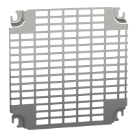  NSYMR33 NSYMR33 Perforirana ploča V300xŠ300mm univerzalni otvori 11x26mm Tip proizvoda ili komponente	
Montažna ploča
Primena uređaja	
Više namena
Za ormane nazivnih dimenzija	
300 mmW: 300 mm
Lokacija za montiranje	
Kliznica
Direktno na zadnje odstojnike
Opis montažne ploče	
Telequick perforirana
Kompatibilnost grupe proizvoda	
Spacial S3D
Spacial CRN
Spacial S3X
Thalassa PLM
Količina po setu	
Set od 1
Materijal	
Steel
Završna obrada	
Obloženo cinkom
Dopunske informacije
Način fiksiranja	
Pričvršćivanje zavrtnjem na zadnje odstojnike - tip zavrtnja M8
Sa elementom za fiksiranje
Visina	
255 mm
Širina	
251 mm
Dubina	
15 mm
Debljina	
2 mm
Masa proizvoda	
0,506 kg
Broj slotova	
144
Specifičnost izvedbe	
Instalacija u zadnjem delu ormana
Dimenzije izreza	
11 x 26 mm 