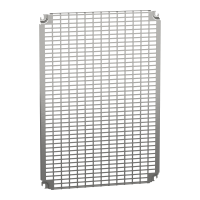  NSYMR75 NSYMR75 Perforirana ploča V700xŠ500mm univerzalni otvori 11x26mm Tip proizvoda ili komponente	
Montažna ploča
Primena uređaja	
Više namena
Za ormane nazivnih dimenzija	
700 mmW: 500 mm
Lokacija za montiranje	
Kliznica
Direktno na zadnje odstojnike
Opis montažne ploče	
Telequick perforirana
Kompatibilnost grupe proizvoda	
Spacial S3D
Spacial CRN
Spacial S3X
Thalassa PLM
Količina po setu	
Set od 1
Materijal	
Čelik
Završna obrada	
Obloženo cinkom
Dopunske informacije
Način fiksiranja	
Screwed on backstuds - screw type M8
By fixing element
Visina	
645 mm
Širina	
451 mm
Dubina	
15 mm
Debljina	
2 mm 