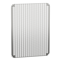  NSYMR86 NSYMR86 Perforirana ploča V800xŠ600mm univerzalni otvori 11x26mm Tip proizvoda ili komponente	
Montažna ploča
Primena uređaja	
Više namena
Za ormane nazivnih dimenzija	
800 mmW: 600 mm
800 mmW: 1200 mm
Lokacija za montiranje	
Kliznica
Direktno na zadnje odstojnike
Opis montažne ploče	
Telequick perforirana
Kompatibilnost grupe proizvoda	
Spacial S3D
Spacial CRN
Spacial S3X
Thalassa PLM
Količina po setu	
Set od 1
Materijal	
Čelik
Završna obrada	
Obloženo cinkom
Dopunske informacije
Način fiksiranja	
Screwed on backstuds - screw type M8
By fixing element
Visina	
750 mm
Širina	
551 mm
Dubina	
15 mm
Debljina	
2 mm
Masa proizvoda	
3,16 kg 