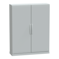  NSYPLAZ12103G NSYPLAZ12103G Slobod. poliesterski orman PLAZ sa podnožjem otvoreno dno VŠD1250x1000x320 IP54 Tip proizvoda ili komponente	
Pogodan orman
Version	
PLAZ
Nominal height	
1250 mm
Nominal width	
1000 mm
Nominal depth	
320 mm
Montaža ormana	
Slobodnostojeći
Sastav uređaja	
1 gornji deo
1 deo dna ormana
2 bočni deo
2 vrata
2 zadnji panel
1 postolje
Dopunske informacije
Tip kućišta	
Zatvoren gornji deo,otvoreni donji deo-delovi za sastavljanje sa bočnim stranama
Tip vrata	
Ravna prednji deo
Broj vrata	
2 vrata
Otvaranje vrata	
Nadesno i nalevo (120 °)
Tip brave	
Zaključavanje u 4 tačke, ručica sa umetkom 5 mm dvostruki prorez
Dostupnost za operacije	
Zadnji deo
Dno
Prednji deo
Odvojivi delovi	
Vrata sa šarkama
Zadnji panel sa elementom za fiksiranje
Materijal	
Poliester ojačan staklenim vlaknima
Boja	
Siva (RAL 7035) 