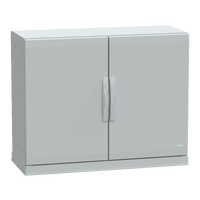  NSYPLAZ7104G NSYPLAZ7104G Slobodnost. orman - poliest. PLAZ sa podnožjem otvoreno dno VŠD750x1000x420 IP54 Tip proizvoda ili komponente	
Pogodan orman
Version	
PLAZ
Nominal height	
750 mm
Nominal width	
1000 mm
Nominal depth	
420 mm
Montaža ormana	
Slobodnostojeći
Sastav uređaja	
1 gornji deo
1 deo dna ormana
2 bočni deo
2 vrata
2 zadnji panel
1 postolje
Dopunske informacije
Tip kućišta	
Zatvoren gornji deo,otvoreni donji deo-delovi za sastavljanje sa bočnim stranama
Tip vrata	
Ravna prednji deo
Broj vrata	
2 vrata
Otvaranje vrata	
Nadesno i nalevo (120 °)
Tip brave	
Ručica za zaključavanje u 2 tačke, 5 mm dvostruki prorez
Dostupnost za operacije	
Dno
Prednji deo
Zadnji deo
Odvojivi delovi	
Vrata sa šarkama
Zadnji panel sa elementom za fiksiranje
Materijal	
Poliester ojačan staklenim vlaknima
Boja	
Grey (RAL 7035) 