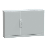  NSYPLAZ7123G NSYPLAZ7123G Slobodnost. orman - poliest. PLAZ sa podnožjem otvoreno dno VŠD750x1250x320 IP54 Tip proizvoda ili komponente	
Pogodan orman
Version	
PLAZ
Nominal height	
750 mm
Nominal width	
1250 mm
Nominal depth	
320 mm
Montaža ormana	
Slobodnostojeći
Sastav uređaja	
1 gornji deo
1 deo dna ormana
2 bočni deo
2 vrata
2 zadnji panel
1 postolje
Dopunske informacije
Tip kućišta	
Zatvoren gornji deo,otvoreni donji deo-delovi za sastavljanje sa bočnim stranama
Tip vrata	
Ravna prednji deo
Broj vrata	
2 vrata
Otvaranje vrata	
Nadesno i nalevo (120 °)
Tip brave	
Ručica za zaključavanje u 2 tačke, 5 mm dvostruki prorez
Dostupnost za operacije	
Dno
Prednji deo
Zadnji deo
Odvojivi delovi	
Vrata sa šarkama
Zadnji panel sa elementom za fiksiranje
Materijal	
Poliester ojačan staklenim vlaknima
Boja	
Grey (RAL 7035) 