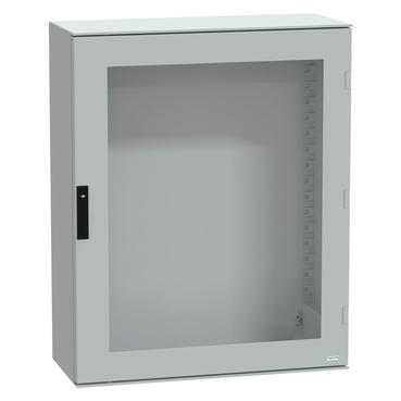 Szekrény fali üveg ajtós műanyag 1056mm 852mmx 350mmx IP66 szürke Thalassa PLM Schneider