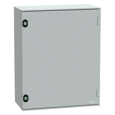 Szekrény fali teli ajtós műanyag szerelőlappal 530mm 430mmx 200mmx IP66 Thalassa PLM Schneider