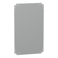  NSYPMM75 NSYPMM75 Metalna montažna ploča za PLA orman V500xŠ750mm ili V750xŠ500mm Tip proizvoda ili komponente	
Montažna ploča
Primena uređaja	
Više namena
Za ormane nazivnih dimenzija	
-
Lokacija za montiranje	
Zadnji umeci
Kliznica
Opis montažne ploče	
Ravna
Kompatibilnost grupe proizvoda	
Thalassa PLA
Thalassa PHD
Sastav uređaja	
1 montažna ploča
Materijal	
Galvanizovani čelik
Dopunske informacije
Način fiksiranja	
Sa zavrtnjima bez matice - tip zavrtnja M8 - na predviđenom mestu na zadnjoj strani lokacija
Dopustivo trajno opterećenje	
150 kg
Visina	
750 mm nazivno:
640 mm ukupno:
Širina	
500 mm nazivno:
375 mm ukupno:
Dubina	
125 mm ukupno:
Debljina	
25 mm 