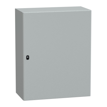 Spacial S3D Plain Door With Mount Plate, H1000xW800xD400, IP66, IK10, RAL7035