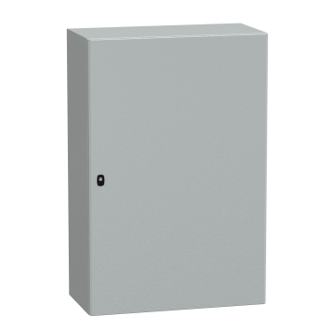 Spacial S3D Plain Door With Mount Plate, H1200xW800xD400, IP66, IK10, RAL7035
