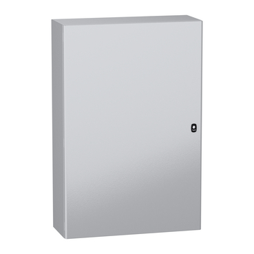 Szekrény fali teli ajtós acél 1200mm-ma 800mm-sz 300mm-mé IP66 szürke Spacial S3DC Schneider