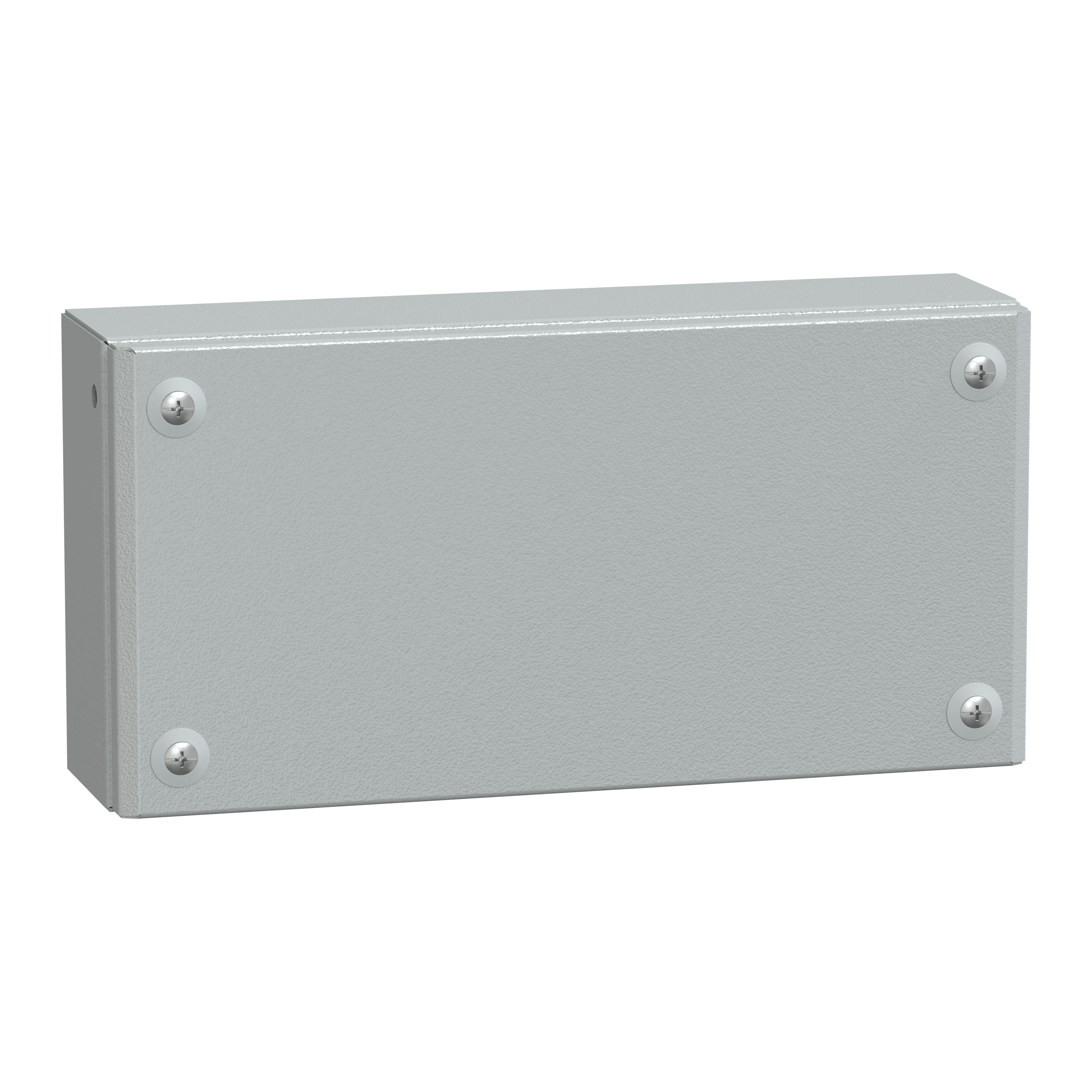 Metal industrial box plain door H200xW300xD80 IP66 IK10 RAL 7035