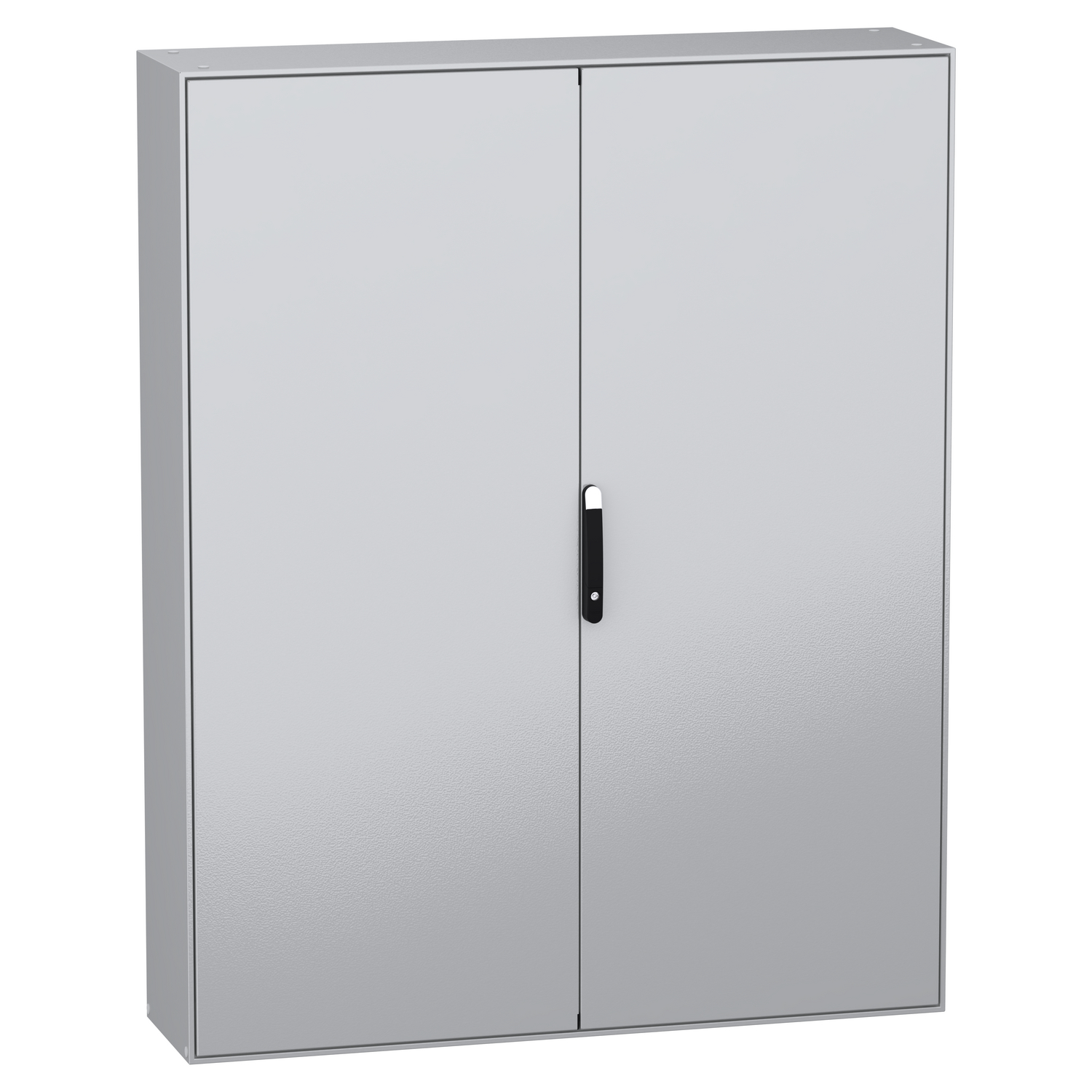 NSYSM2016402D NSYSM2016402D Spacial SM kompaktni orman bez montažne ploče - 2000x1600x400 mm Tip proizvoda ili komponente	
Kompaktni orman
Primena	
Više namena
Tip dodatnog instalacionog pribora	
Slobodnostojeći
Sastav uređaja	
1 telo
2 vrata
2 ploča za kablovske uvodnice
1 sistem za zabravljivanje sa ručicom: vrata
1 sistem za blokadu: leva vrata
4 držač montažne ploče
Odvojivi delovi	
Vrata sa zavrtnjima bez matice šarku
Nosač montažne ploče sa zavrtnjima bez matice
Nazivna visina ormana	
2000 mm
Nazivna širina ormana	
1600 mm
Nazivna dubina ormana	
400 mm
Dopunske informacije
Broj vrata	
Prednji deo: 2 vrata
Otvaranje vrata	
Nalevo (120 °)
Nadesno (120 °)
Tip vrata	
Ravna
Tip zaključavanja	
Zaključavanje u 4 tačke, ručica sa umetkom 5 mm dvostruki prorez
Tip kućišta	
Prednji deo formira čvrst ram sa zavarenim uglovima
Kućište iz jednog dela sa zavarenim zadnjim panelom
Opis montažne ploče	
Bez montažne ploče
Tip uvodne ploče	
Standardna