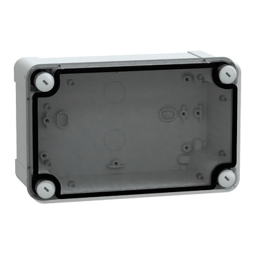 Thalassa, PC Box IP66 IK08 RAL7035 Int.H175W105D80 Ext.H192W121D87 Transp.cover H20