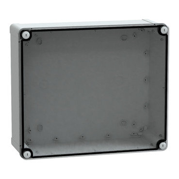 Thalassa, PC Box, IP66 IK08 RAL7035 Int.H325W275D120 Ext.H341W291D128 Transp.cover H20