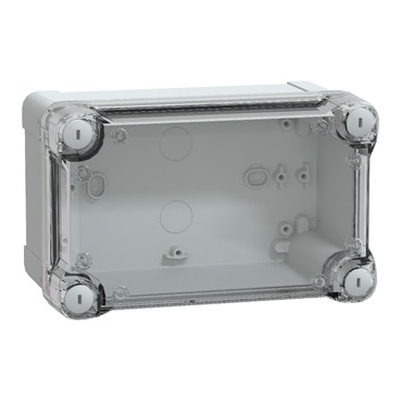 Thalassa, ABS Box, IP66 IK07 RAL7035 Int.H175W105D100 Ext.H192W121D105 Transp.cover H40