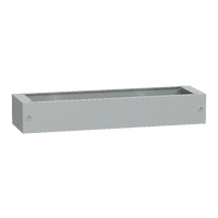  NSYZA2124G NSYZA2124G http://pdf.schneider-electric.nu/Generatepdf.aspx?salesorgid=64&dist=952&lang=52&form=no& Tip proizvoda ili komponente	
Podnožje
Anwendung	
Više namena
Sastav uređaja	
elementi za montažu
2 prednji panel
2 bočni deo
Kompatibilnost grupe proizvoda	
Thalassa PLA
Dopunske informacije
Način fiksiranja	
Sa zavrtnjima bez matice - na bočnim delovima lokacija
Boja	
Postolje: siva (RAL 7035)
Visina	
200 mm
Širina	
1244 mm
Dubina	
350 mm
Okruženje
Ip stepen zaštite	
IP44
Ik stepen zaštite	
IK10 