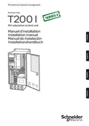 Easergy T200I - Installation manual