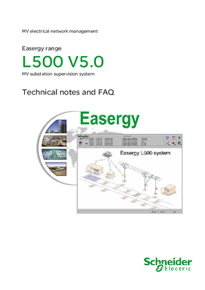 Easergy L500 - MV substation supervision system - Technical notes and FAQ user's manual