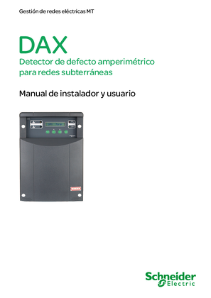 Manual de instalador y usuario DAX