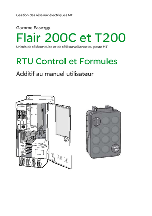 Flair 200C et T200 - RTU Control et Formules