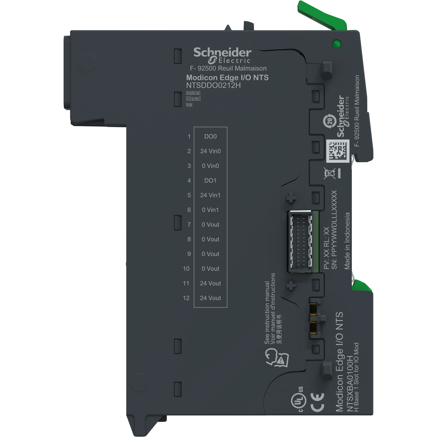 NTSDDO0212HK - Discrete Output Module + Base, 2 Isolated Out, 24V