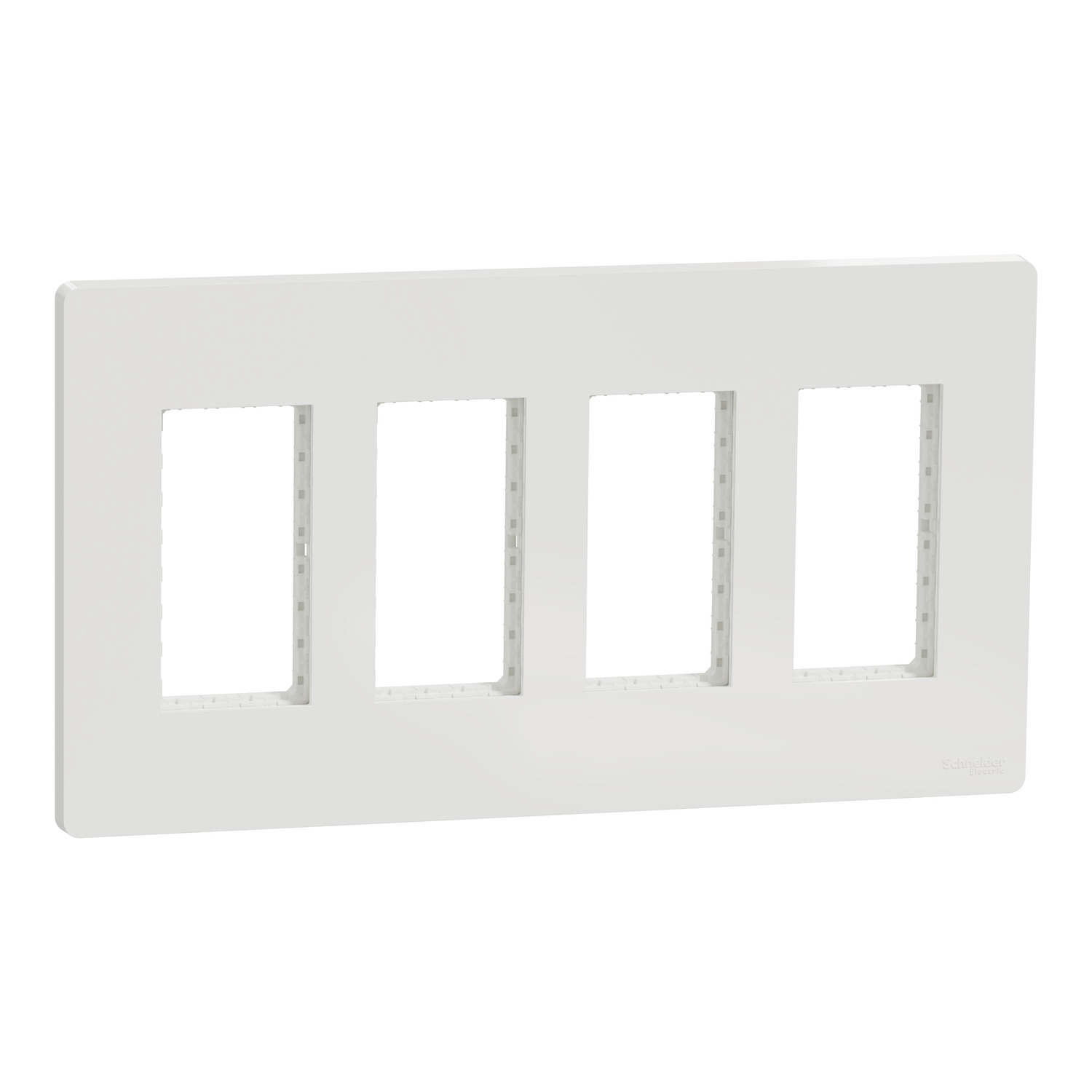 Ram dek+mont za 4x2 modula beli