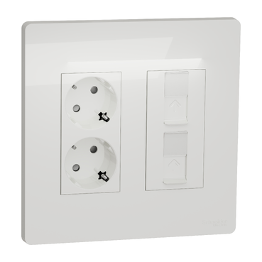  NU112118 NU112118 SET OD 2 KOLONE (2 UTIČ.+2 RJ45) BELI  
