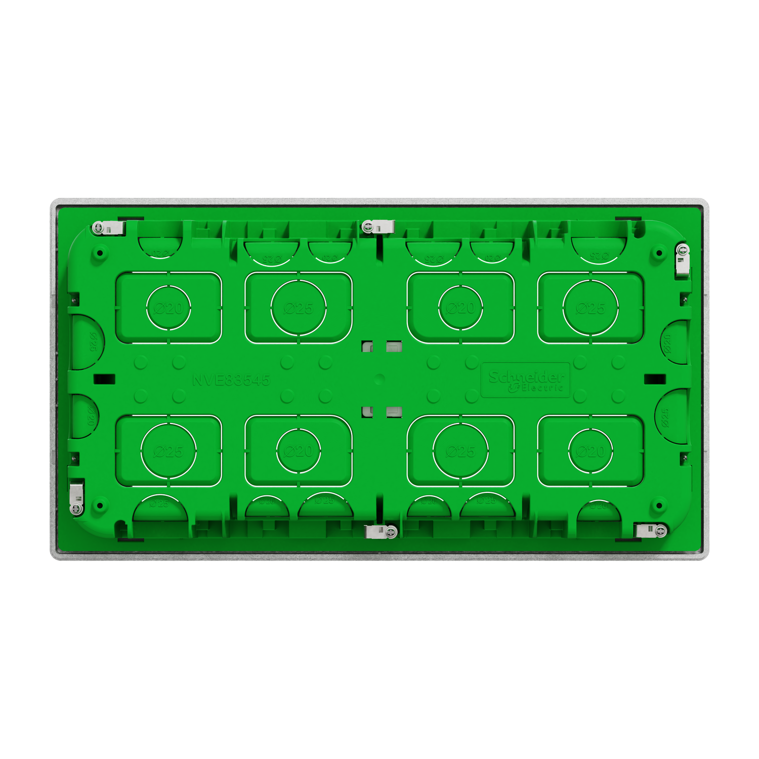 NU171030 - Workstation, New Unica, flush, 2 x 10 modules horizontal ...