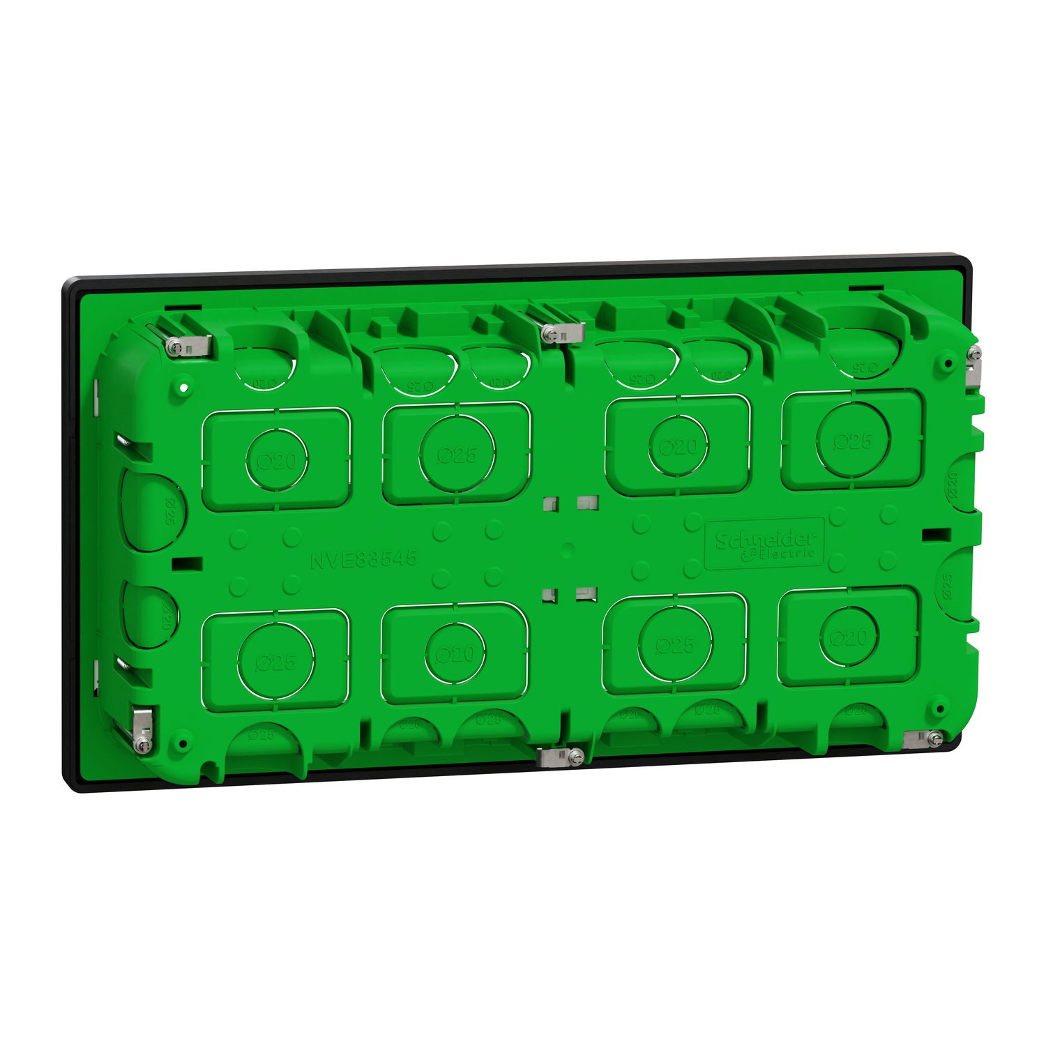 NU171054 - Workstation, New Unica, flush, 2x10 modules, horizontal ...