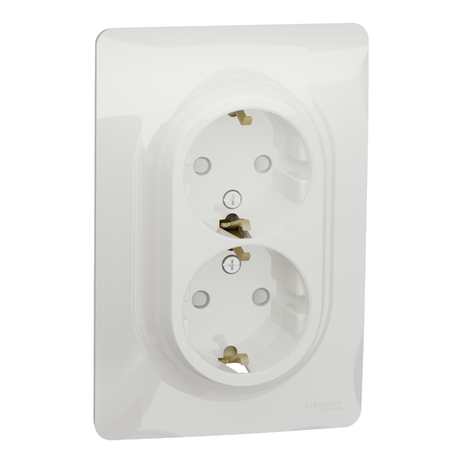 Priza Dubla Noua Unica 2P 16A Alba NU206718, Schneider Electric - Schneider [1]