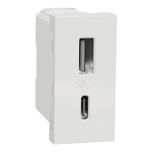 Priza USB Noua Unica 1m A+C 15w Alba , NU301618, Schneider Electric - Schneider [1]