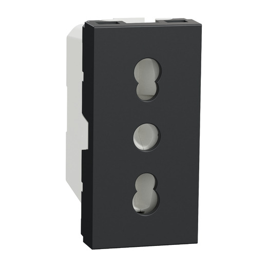 Priza Noua Unica Italiana 2P+E 16A Antracit, NU302354, Schneider Electric - Schneider [1]