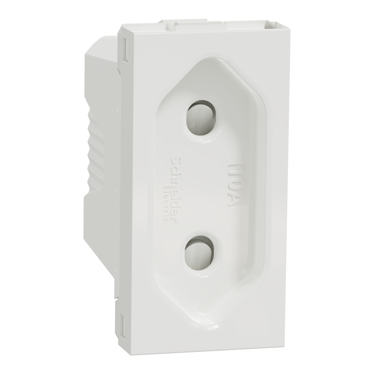 Utičnica EU 2P 10A vijčana 1 modul,bela