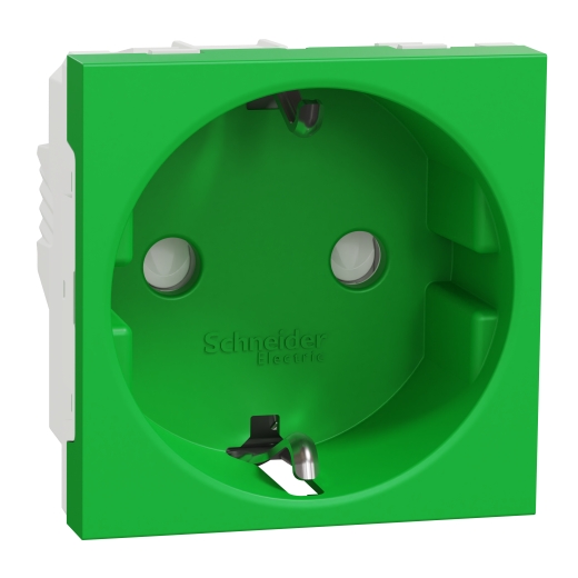 Priza Noua Unica 2P+E 16A Verde, NU303706, Schneider Electric - Schneider [1]