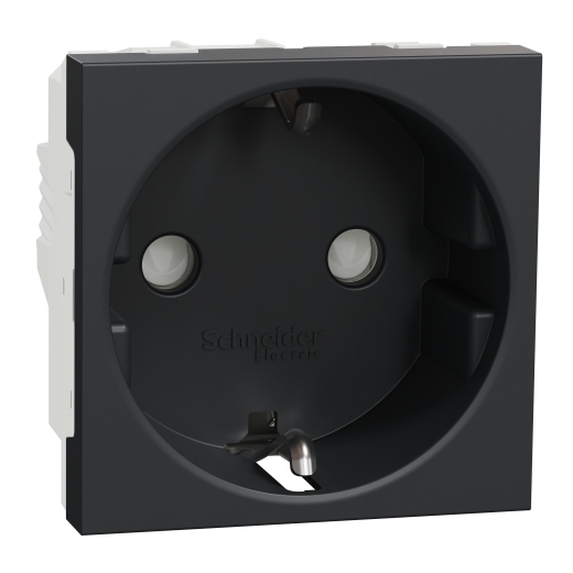Priza Noua Unica Obturatoare 2P+E 16A Antracit, NU303754, Schneider Electric - Schneider [1]