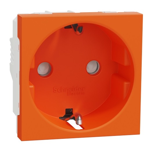 Priza Noua Unica Obturatoare 2P+E 16A Oranj, NU303761, Schneider Electric - Schneider [1]