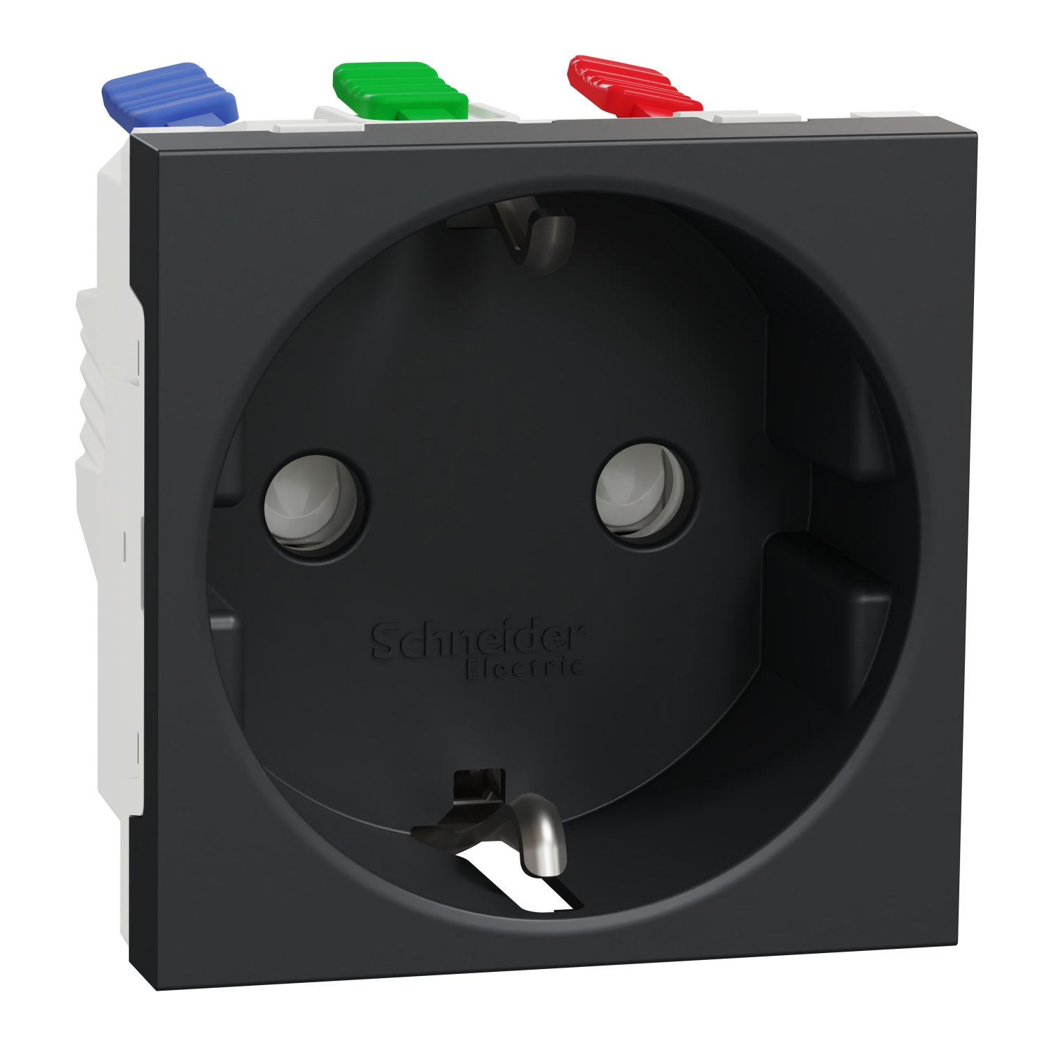 Utičnica šuko 2P+E 16A zaštita antracit